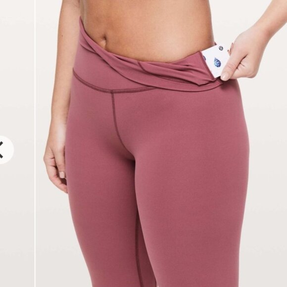 Lululemon Align Crop 21" Misty Merlot - Picture 13 of 14